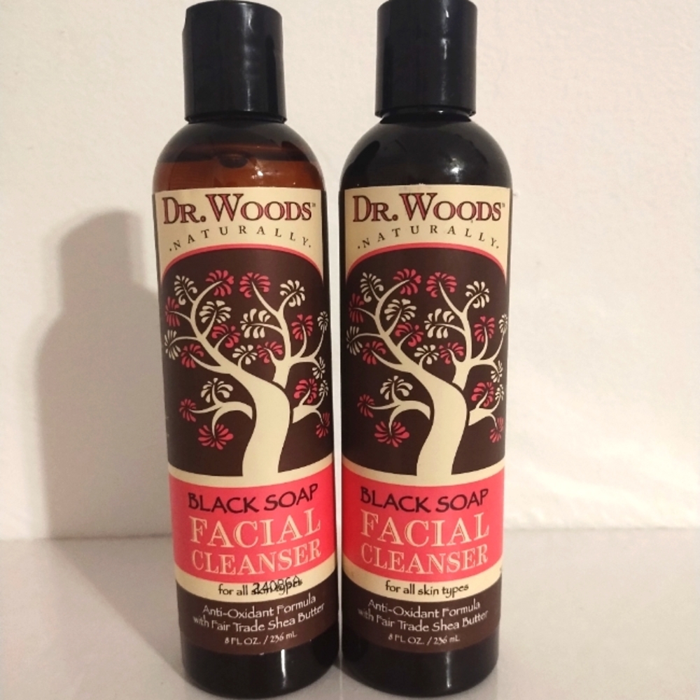 2 x Dr. Woods Black Soap Facial Cleanser